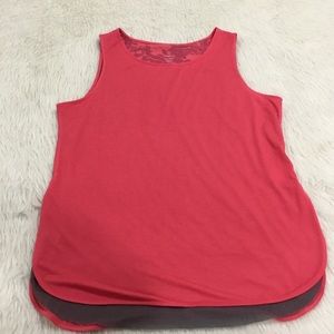 Tangerine pink athletic fitness tank top size xxl